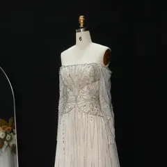 Cleo — A-Line — Long Sleeve — Floor-Length — view 5