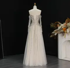 Cleo — A-Line — Long Sleeve — Floor-Length — view 7