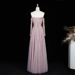 Cleo — A-Line — Long Sleeve — Floor-Length — view 15