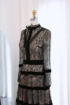 Iris — A-Line — Long Sleeve — Floor-Length — view 6