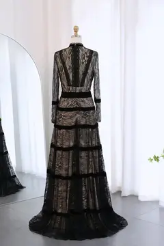 Iris — A-Line — Long Sleeve — Floor-Length — view 7