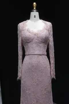 Maeve — Sheath — Sweetheart — Long Sleeve — Floor-Length — view 7
