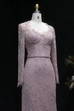 Maeve — Sheath — Sweetheart — Long Sleeve — Floor-Length — view 8