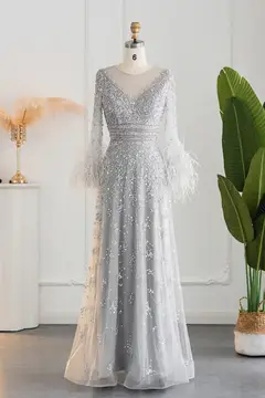 Amara — Long Sleeve — Floor-Length — view 7