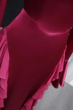 Aria — Sheath — High Neck — Long Sleeve — Floor-Length — view 5