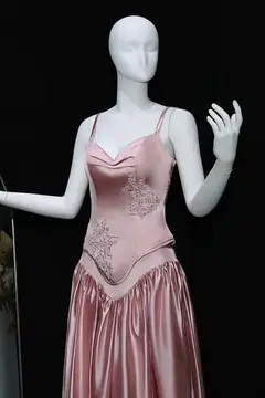 Gemma — A-Line — Sweetheart — Spaghetti Strap — view 4