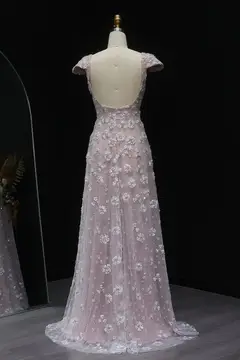 Aria — A-Line — Cap Sleeve — view 8