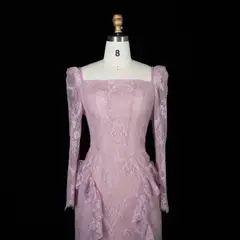 Celeste — Mermaid — Square — Long Sleeve — Floor-Length — view 4