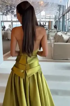 Kaia — A-Line — Halter — Mini — view 3