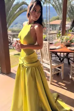 Kaia — A-Line — Halter — Mini — view 5