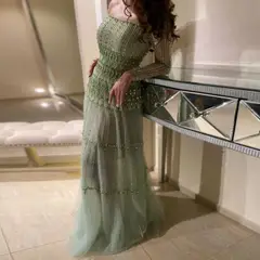 Maeve — A-Line — Off-the-Shoulder — Long Sleeve — Floor-Length — view 6