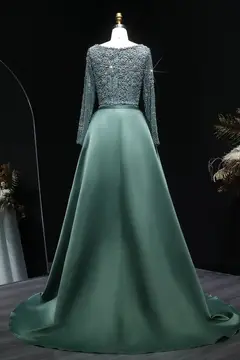 Giselle — A-Line — Square — Long Sleeve — Floor-Length — view 8
