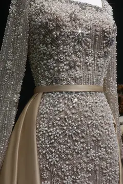 Giselle — A-Line — Square — Long Sleeve — Floor-Length — view 13