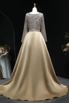 Giselle — A-Line — Square — Long Sleeve — Floor-Length — view 15