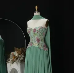 Sage — A-Line — Strapless — view 13