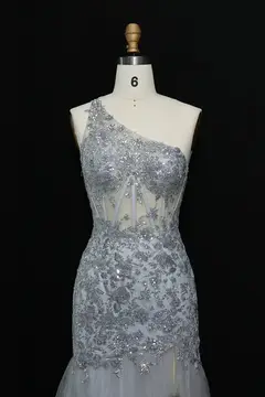 Celeste — Mermaid — One-Shoulder — view 8