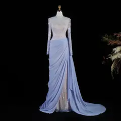 Giselle — Mermaid — High Neck — Long Sleeve — Floor-Length — view 3