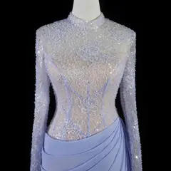 Giselle — Mermaid — High Neck — Long Sleeve — Floor-Length — view 5