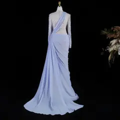 Giselle — Mermaid — High Neck — Long Sleeve — Floor-Length — view 6