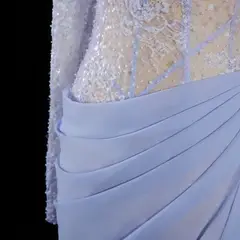 Giselle — Mermaid — High Neck — Long Sleeve — Floor-Length — view 9