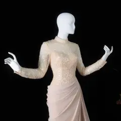 Giselle — Mermaid — High Neck — Long Sleeve — Floor-Length — view 20
