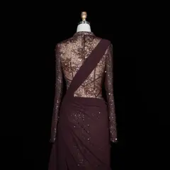 Giselle — Mermaid — High Neck — Long Sleeve — Floor-Length — view 37
