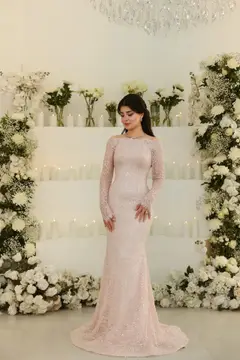 Iris — Mermaid — High Neck — Long Sleeve — Floor-Length — view 6