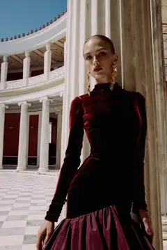 Eden — High Neck — Long Sleeve — Floor-Length — view 3