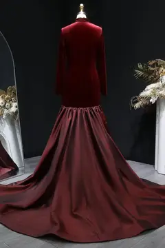 Eden — High Neck — Long Sleeve — Floor-Length — view 10