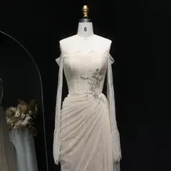 Olive — Sheath — Floor-Length — view 5