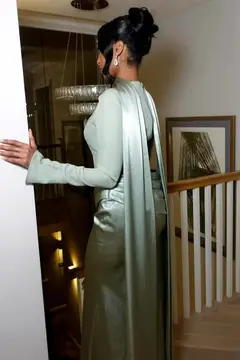 Giselle — Sheath — High Neck — Floor-Length — view 2