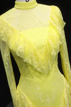 Giselle — Sheath — Illusion — Long Sleeve — Floor-Length — view 3