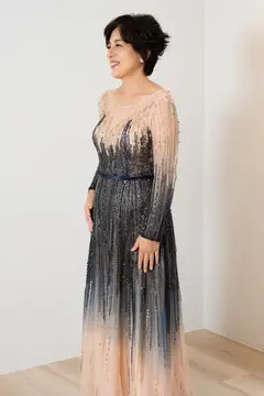 Aria — Long Sleeve — Floor-Length — view 2