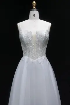 White Intricate Lace Tulle Mini Ballgown Homecoming Dress — view 6