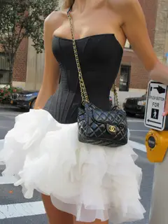Luxury Strapless Corset Homecoming Dress with Structured Tulle Ruffle Skirt — view 8