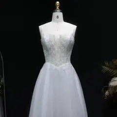 Spaghetti Strap Ball Gown Mini Short White Lace Homecoming Dress — view 4