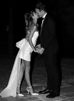 Strapless Silk Satin Sheath Mini Wedding Dress — LV13281077 — view 3