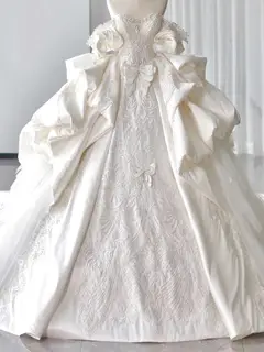 Satin Ball Gown Wedding Dress — LV42912053 — view 4