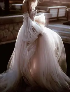 Tulle A-Line Floor-Length Wedding Dress — LV14919477 — view 1