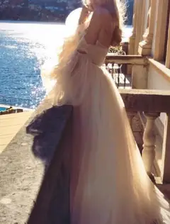 Tulle A-Line Floor-Length Wedding Dress — LV14919477 — view 3