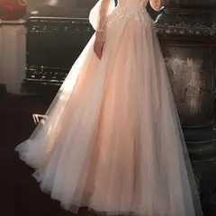 Illusion Tulle A-Line Wedding Dress — LV14378037 — view 3