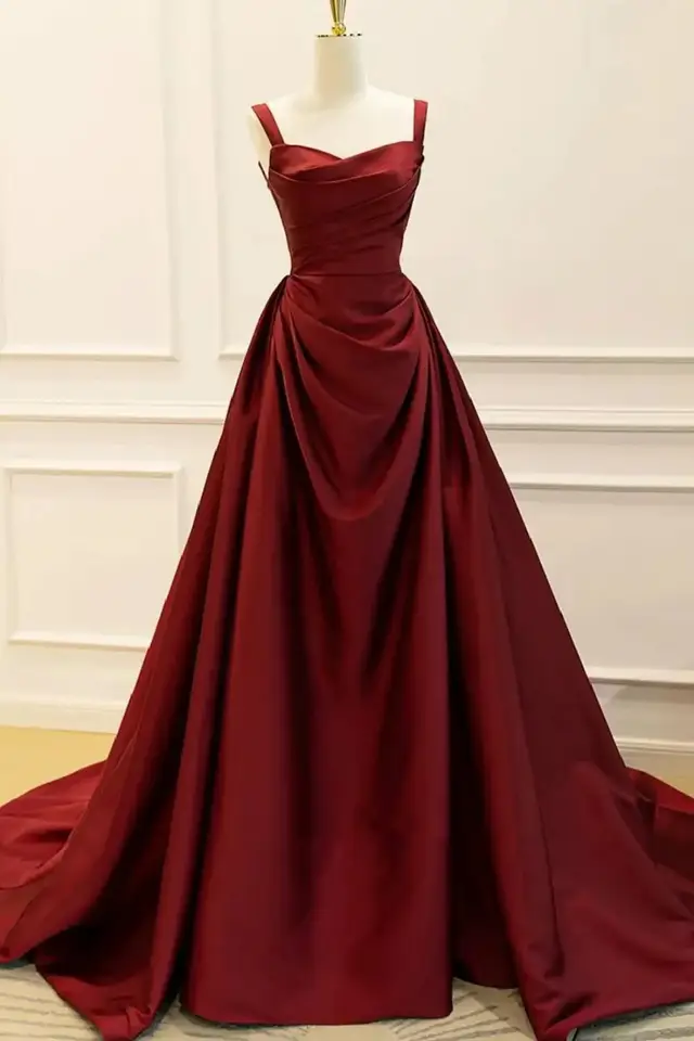 Olive — Square — Evening Gown