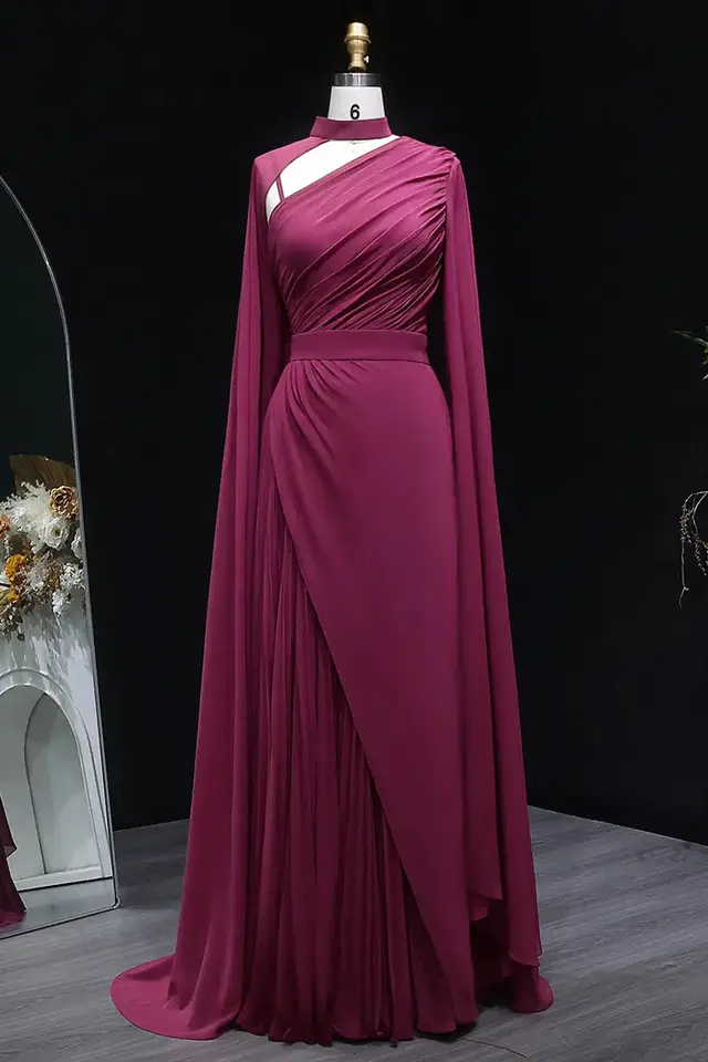 Giselle — A-Line — One-Shoulder — Evening Gown