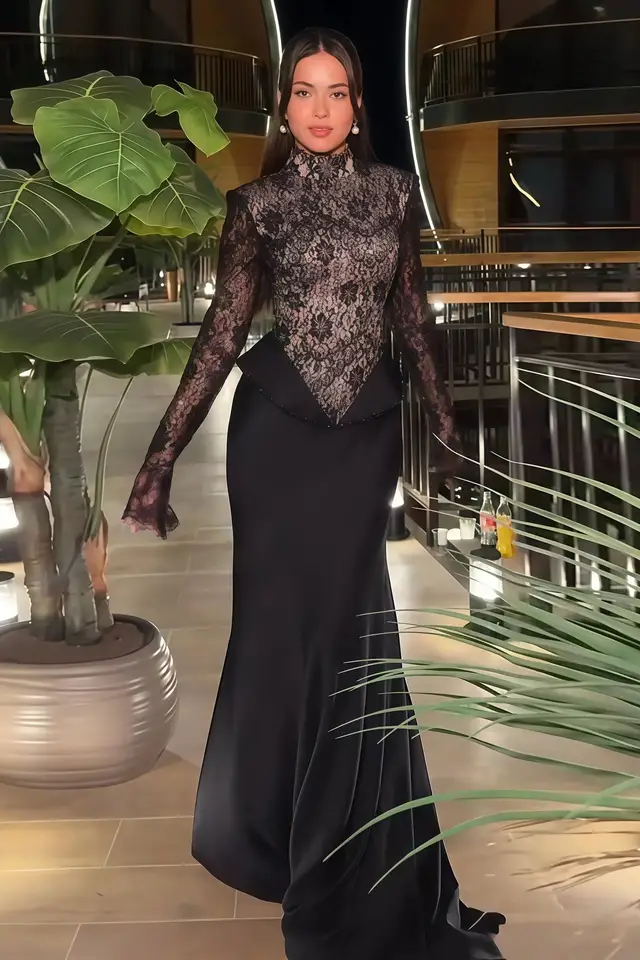Cleo — Mermaid — High Neck — Evening Gown