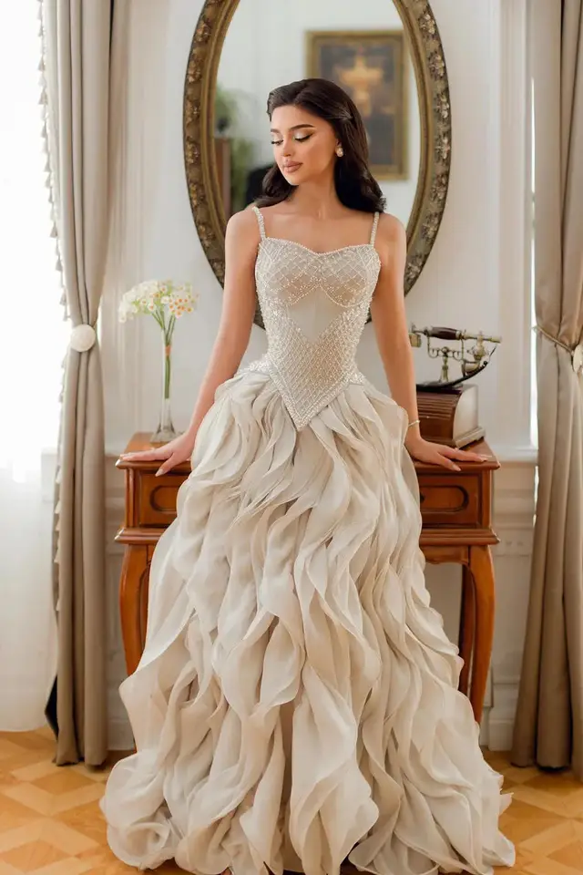 Women's Tulle Evening Gown for Formal Evening Events — LV93065770