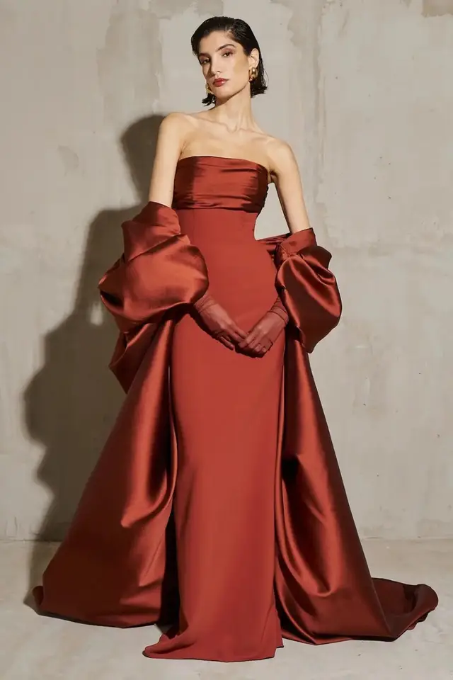 Willow — Mermaid — Strapless — Evening Gown
