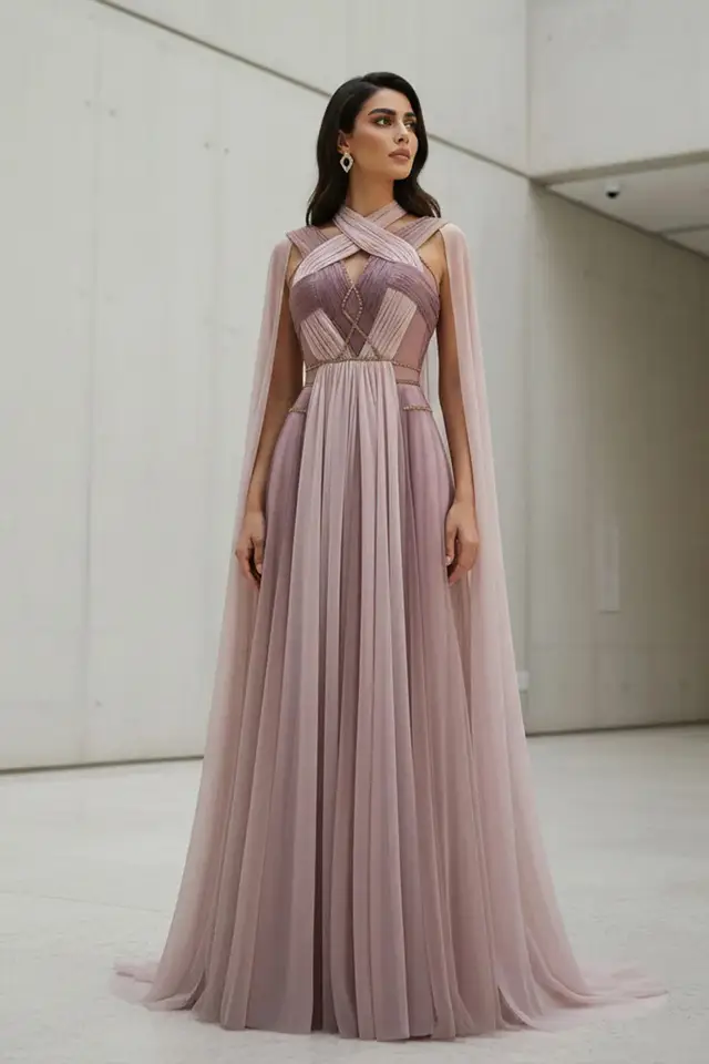 Gemma — A-Line — Floor-Length — Evening Gown