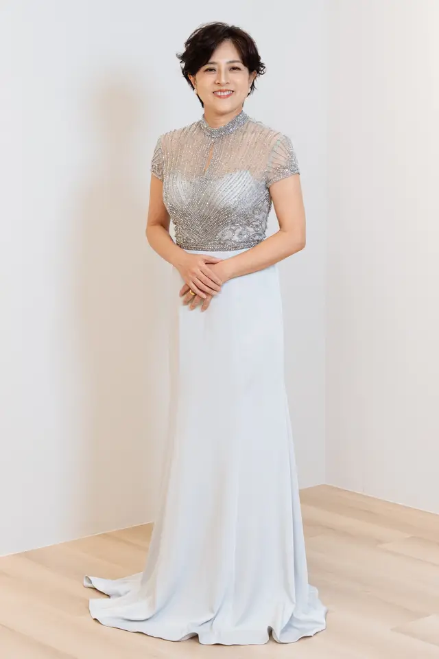 Women's Silver Mermaid Mother of Bride Gown for Formal Wedding — LV56556147